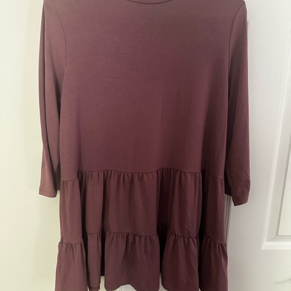 Pinkblush Maternity Plum Tiered Tunic